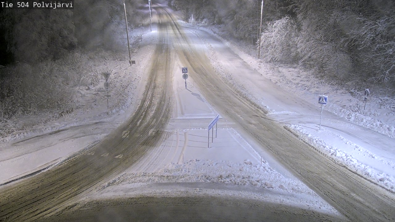 Weather Camera Image Väg 504 Polvijärvi, Polvijärvi, Pohjois-Karjala