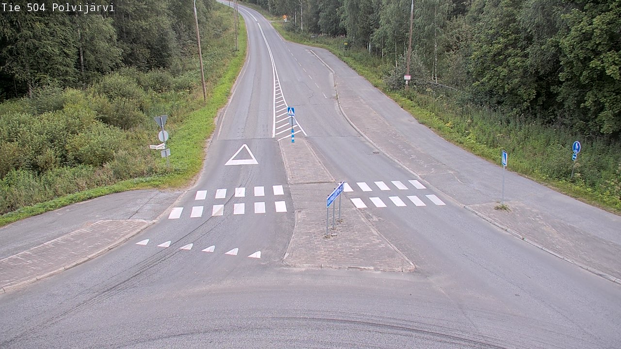 Weather Camera Image Väg 504 Polvijärvi, Polvijärvi, Pohjois-Karjala