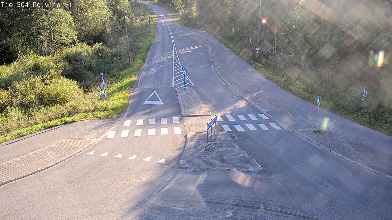 Weather Camera Image Väg 504 Polvijärvi, Polvijärvi, Pohjois-Karjala