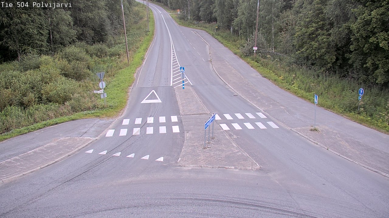 Weather Camera Image Väg 504 Polvijärvi, Polvijärvi, Pohjois-Karjala