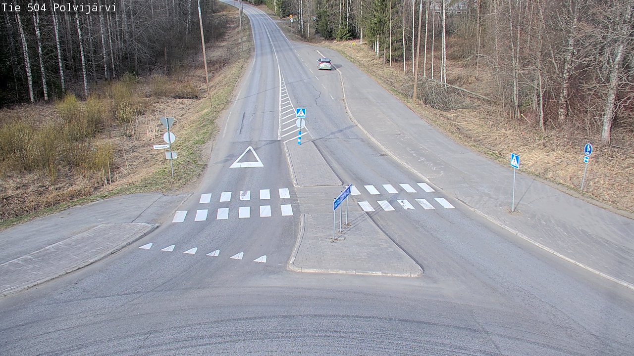 Weather Camera Image Väg 504 Polvijärvi, Polvijärvi, Pohjois-Karjala