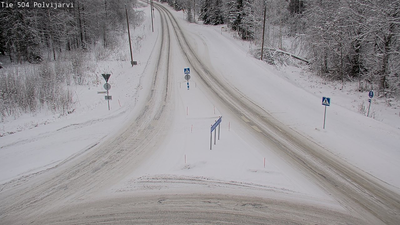 Weather Camera Image Road 504 Polvijärvi, Polvijärvi, Pohjois-Karjala