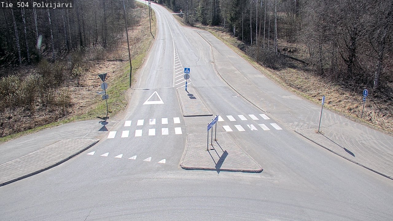 Weather Camera Image Väg 504 Polvijärvi, Polvijärvi, Pohjois-Karjala