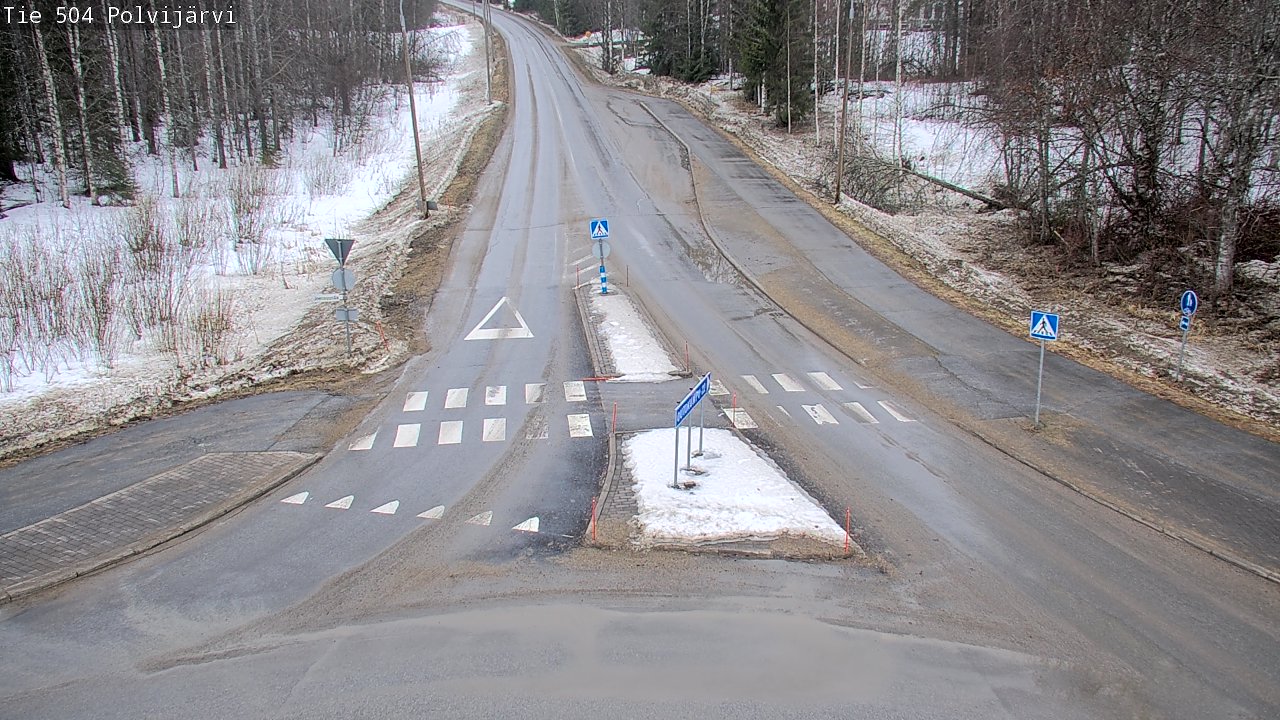 Weather Camera Image Väg 504 Polvijärvi, Polvijärvi, Pohjois-Karjala