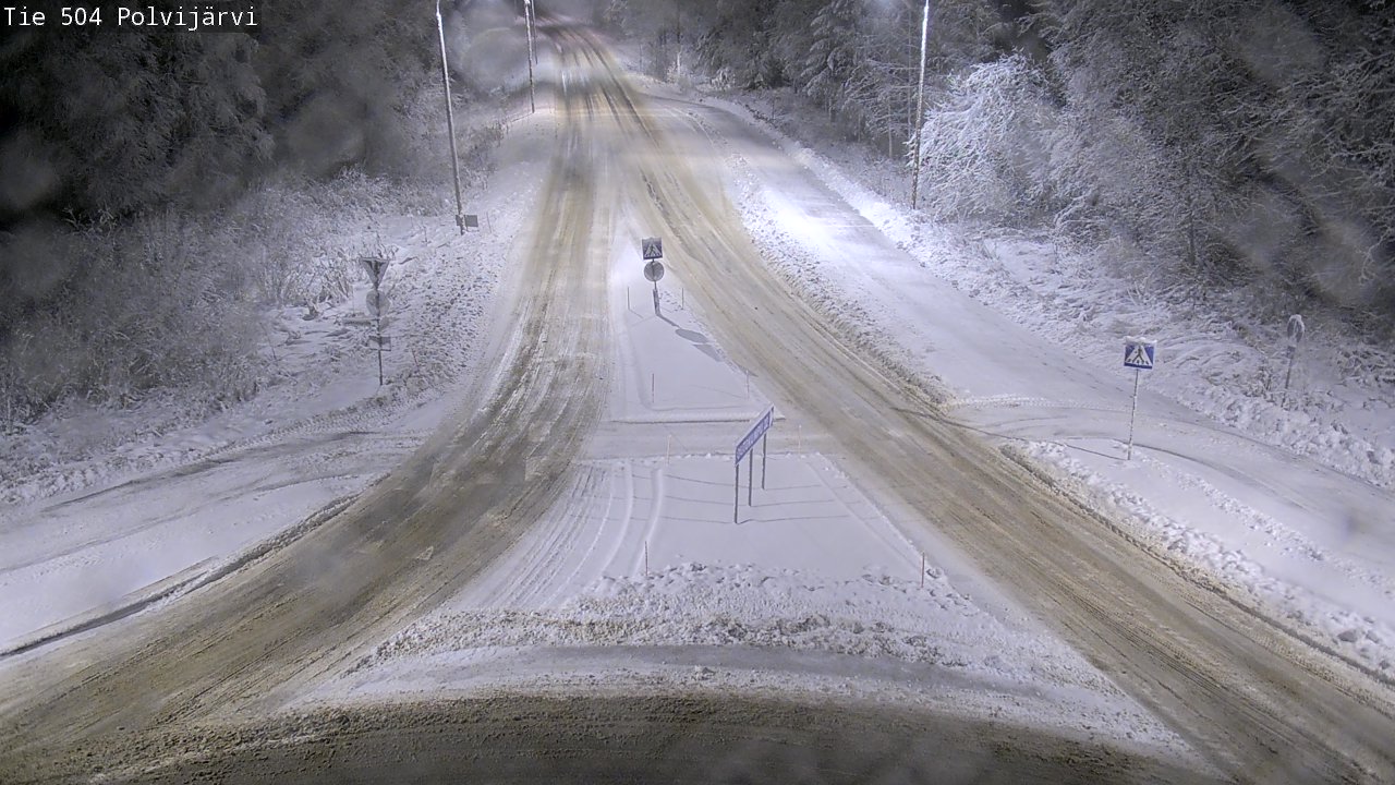 Weather Camera Image Väg 504 Polvijärvi, Polvijärvi, Pohjois-Karjala