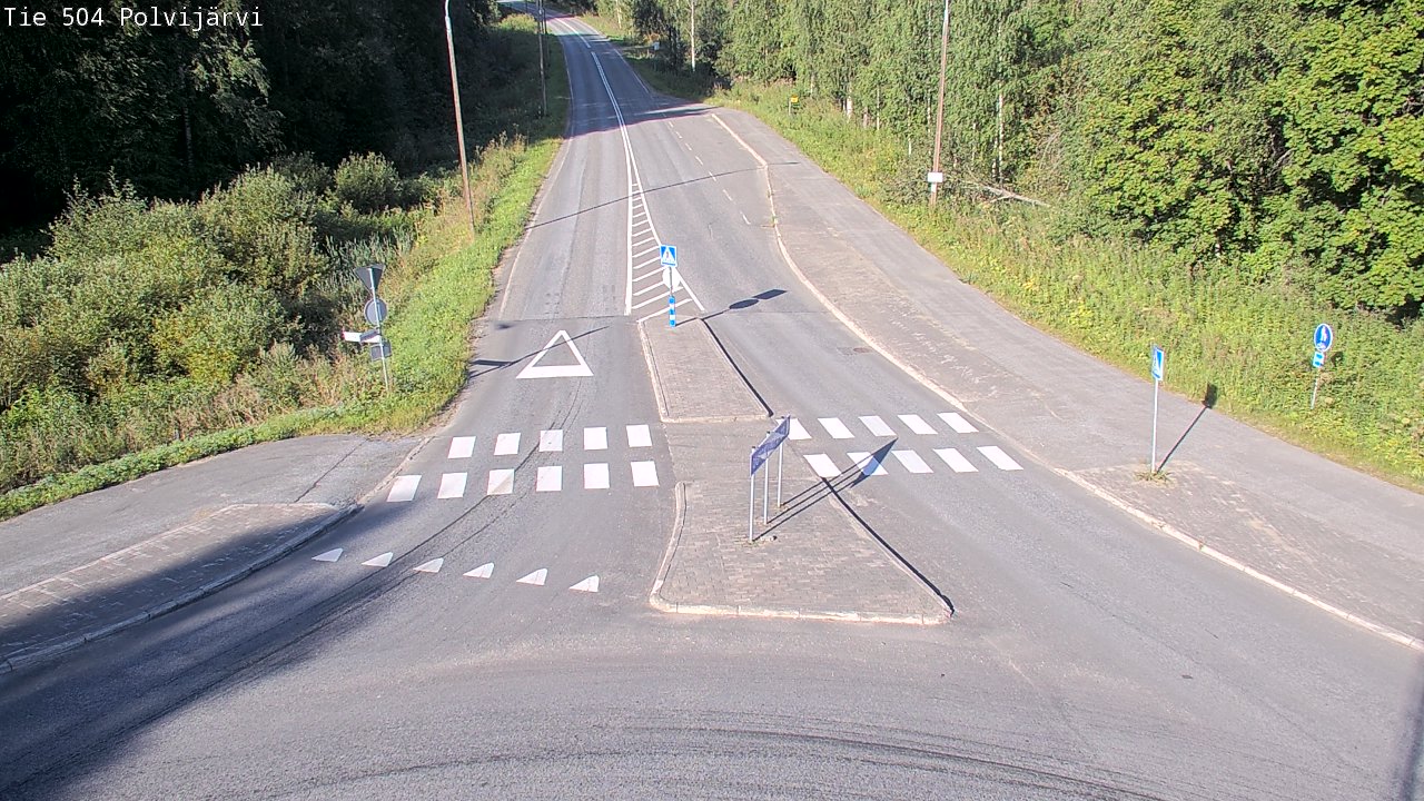 Weather Camera Image Väg 504 Polvijärvi, Polvijärvi, Pohjois-Karjala