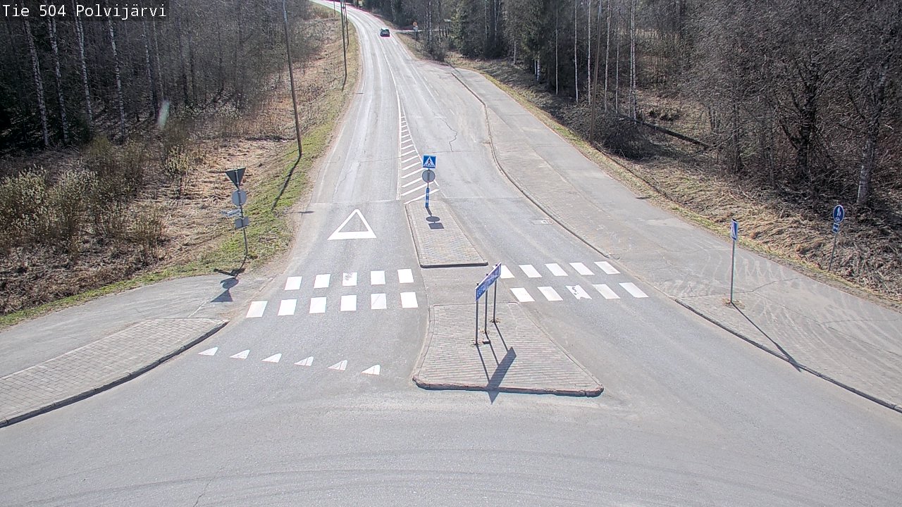 Weather Camera Image Väg 504 Polvijärvi, Polvijärvi, Pohjois-Karjala