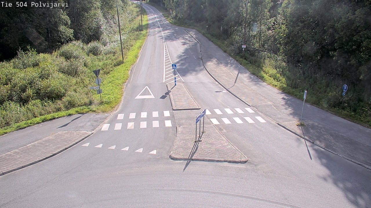 Weather Camera Image Väg 504 Polvijärvi, Polvijärvi, Pohjois-Karjala