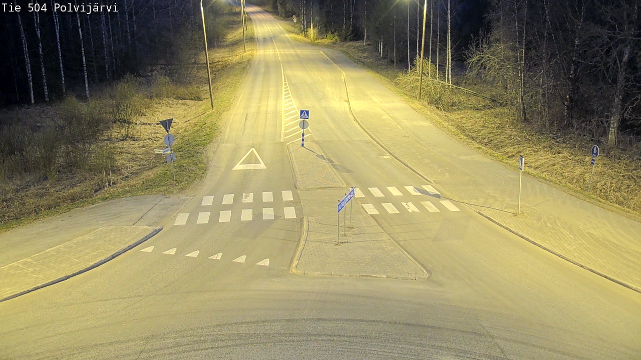 Weather Camera Image Väg 504 Polvijärvi, Polvijärvi, Pohjois-Karjala