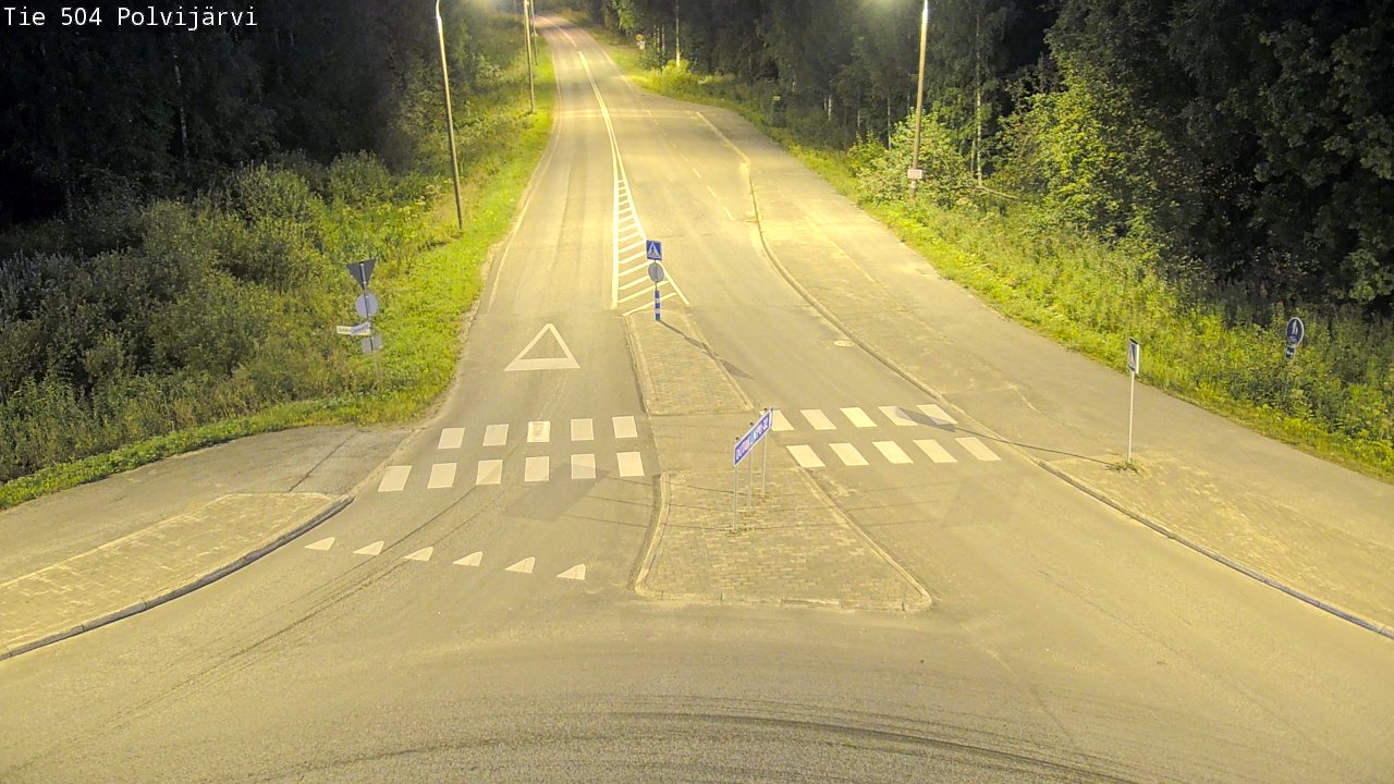 Weather Camera Image Väg 504 Polvijärvi, Polvijärvi, Pohjois-Karjala