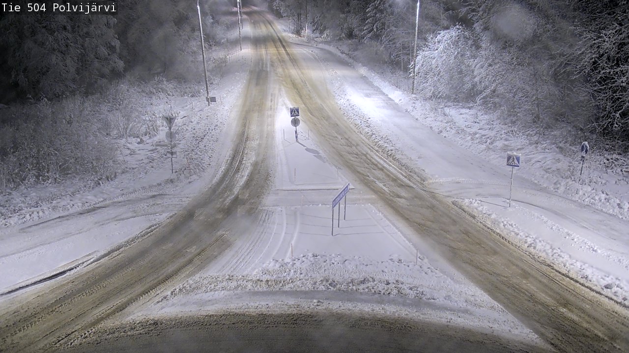 Weather Camera Image Väg 504 Polvijärvi, Polvijärvi, Pohjois-Karjala