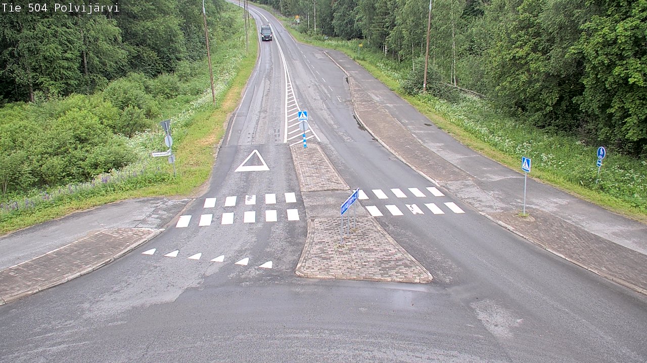 Weather Camera Image Road 504 Polvijärvi, Polvijärvi, Pohjois-Karjala