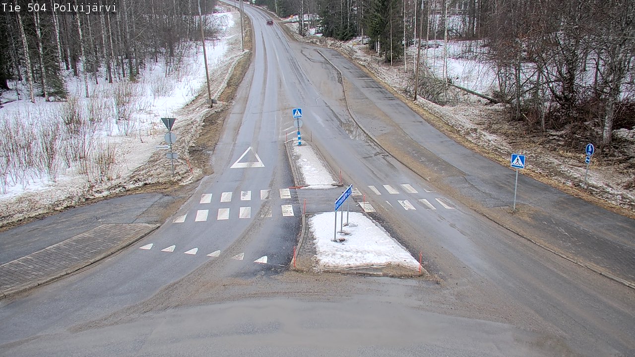 Weather Camera Image Väg 504 Polvijärvi, Polvijärvi, Pohjois-Karjala