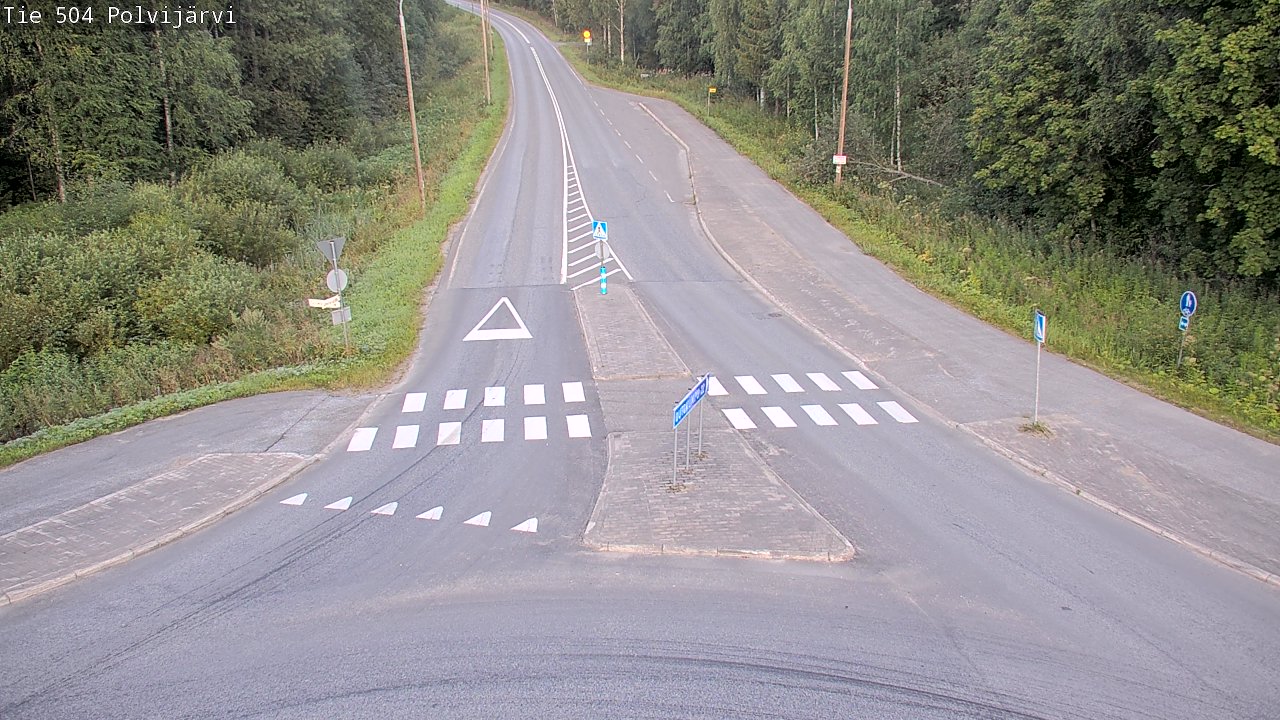 Weather Camera Image Road 504 Polvijärvi, Polvijärvi, Pohjois-Karjala