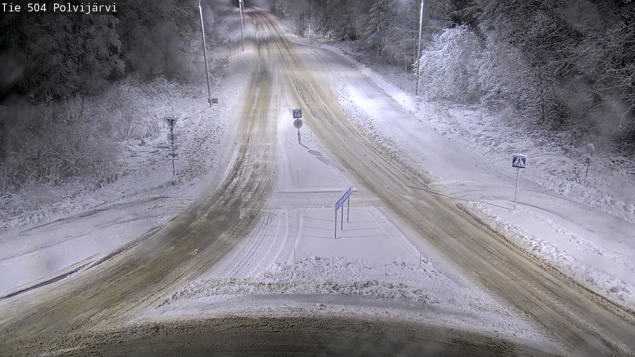 Weather Camera Image Väg 504 Polvijärvi, Polvijärvi, Pohjois-Karjala