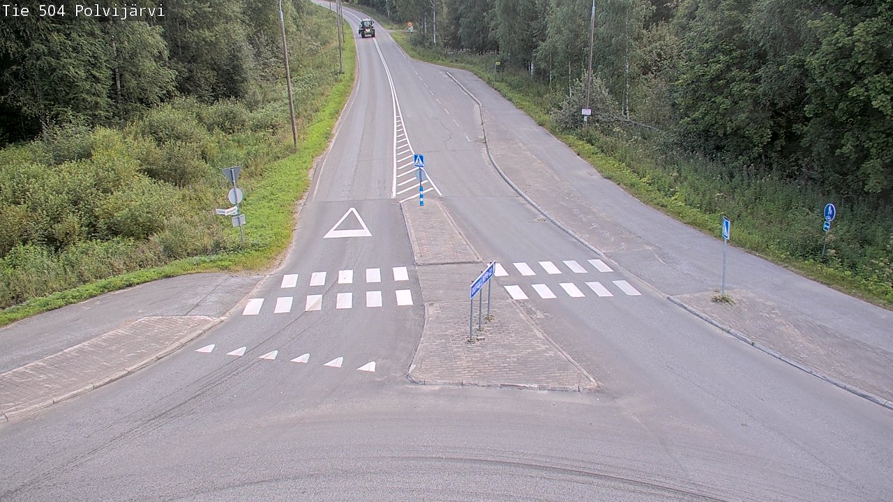 Weather Camera Image Väg 504 Polvijärvi, Polvijärvi, Pohjois-Karjala