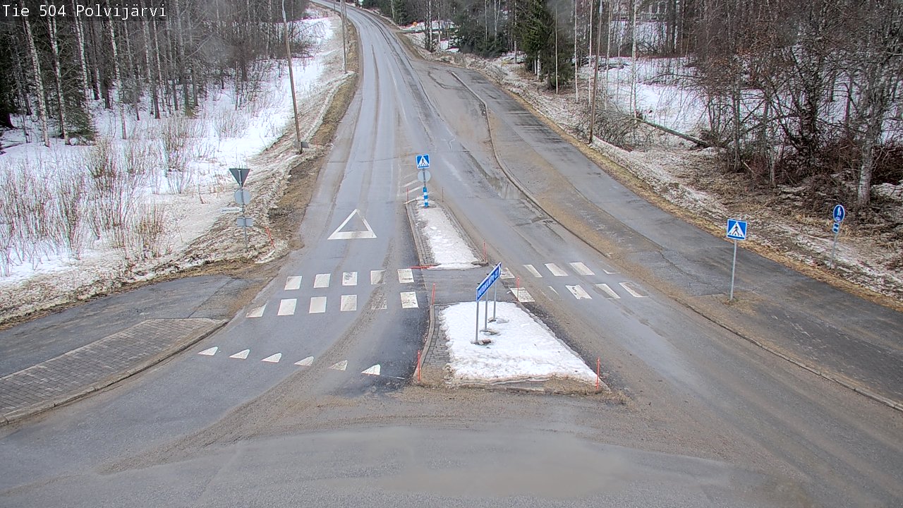Weather Camera Image Väg 504 Polvijärvi, Polvijärvi, Pohjois-Karjala