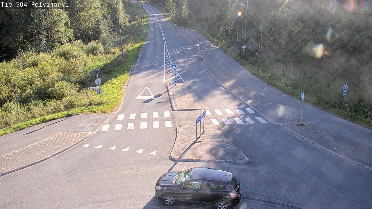 Weather Camera Image Väg 504 Polvijärvi, Polvijärvi, Pohjois-Karjala