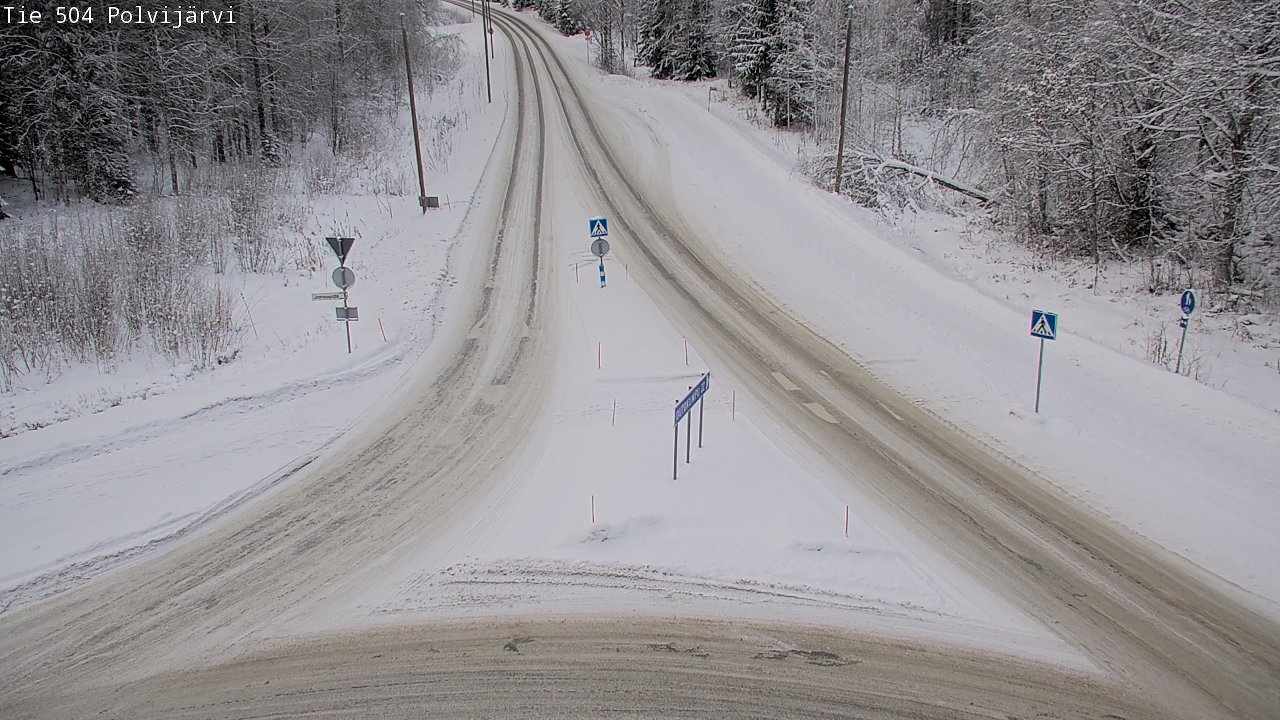 Weather Camera Image Road 504 Polvijärvi, Polvijärvi, Pohjois-Karjala
