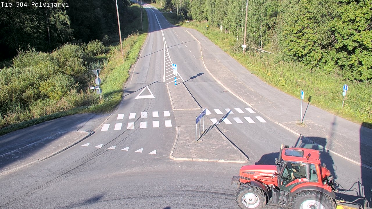 Weather Camera Image Väg 504 Polvijärvi, Polvijärvi, Pohjois-Karjala