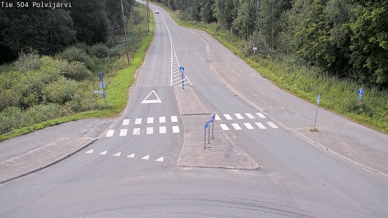 Weather Camera Image Väg 504 Polvijärvi, Polvijärvi, Pohjois-Karjala