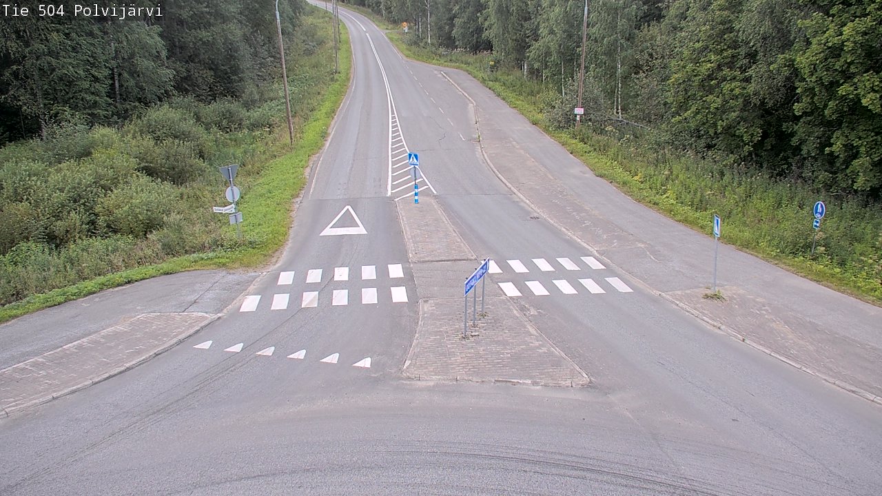 Weather Camera Image Väg 504 Polvijärvi, Polvijärvi, Pohjois-Karjala