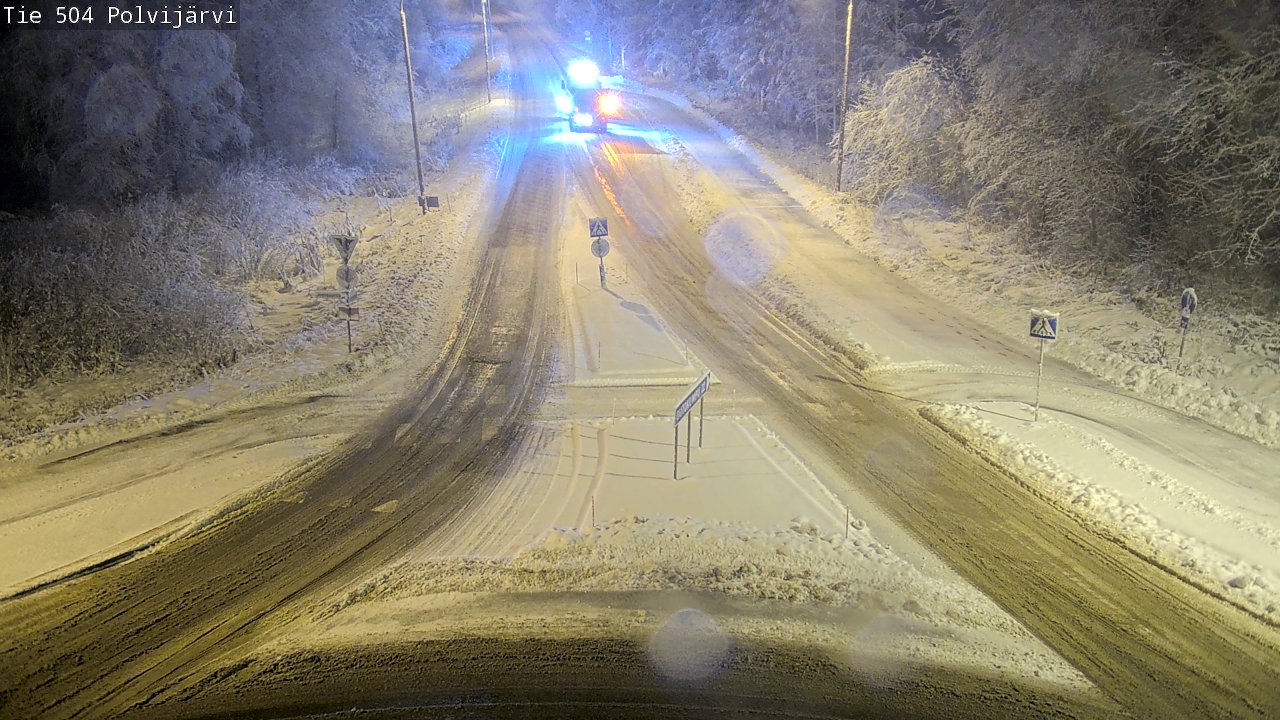 Weather Camera Image Väg 504 Polvijärvi, Polvijärvi, Pohjois-Karjala