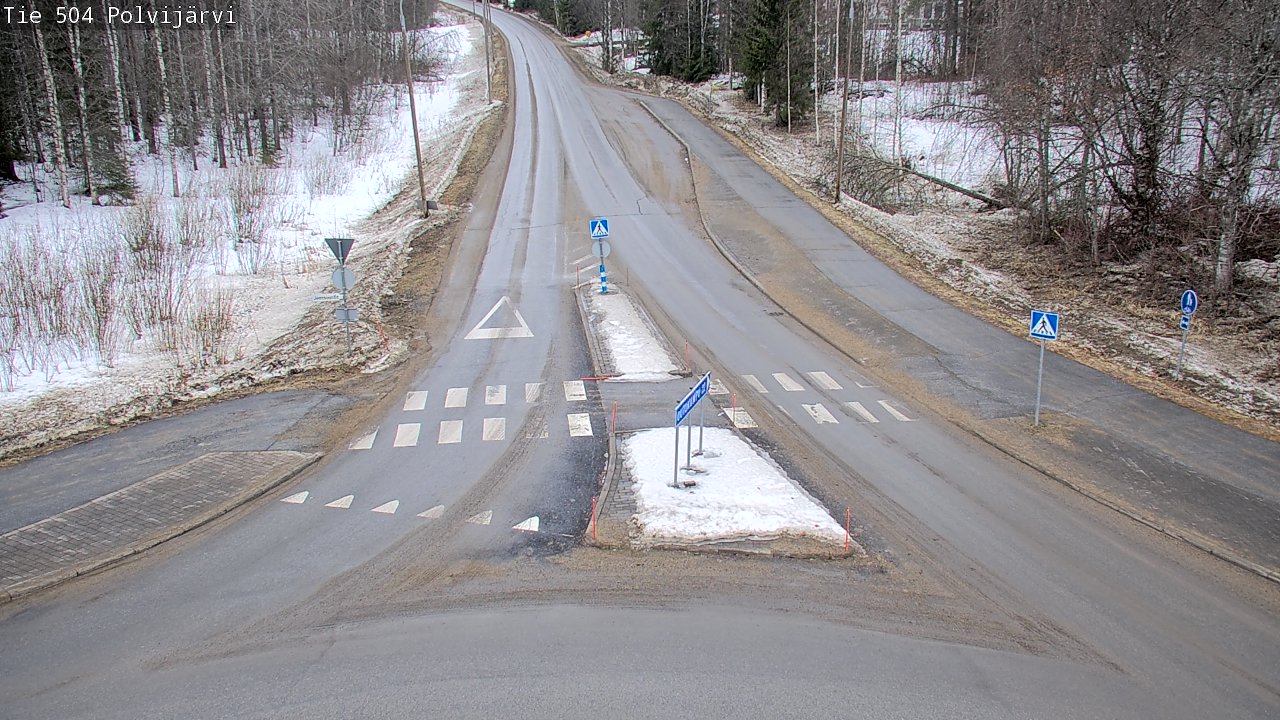 Weather Camera Image Väg 504 Polvijärvi, Polvijärvi, Pohjois-Karjala