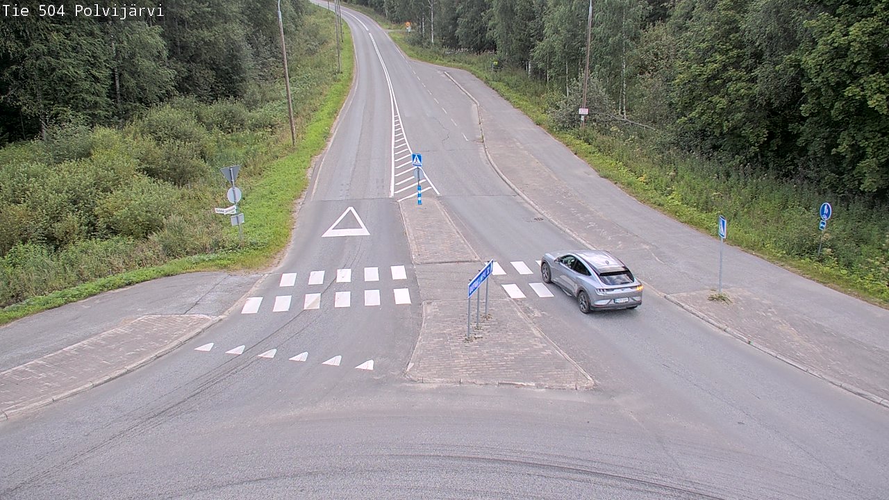 Weather Camera Image Väg 504 Polvijärvi, Polvijärvi, Pohjois-Karjala
