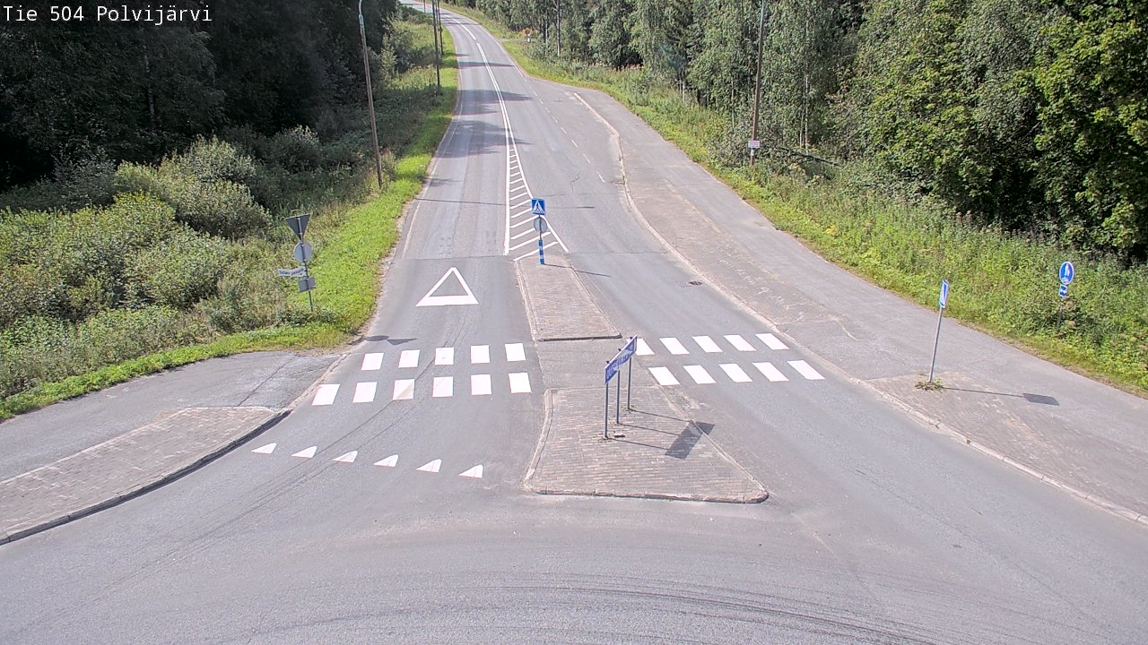 Weather Camera Image Väg 504 Polvijärvi, Polvijärvi, Pohjois-Karjala