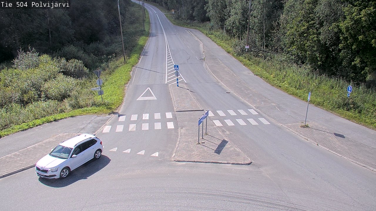 Weather Camera Image Väg 504 Polvijärvi, Polvijärvi, Pohjois-Karjala