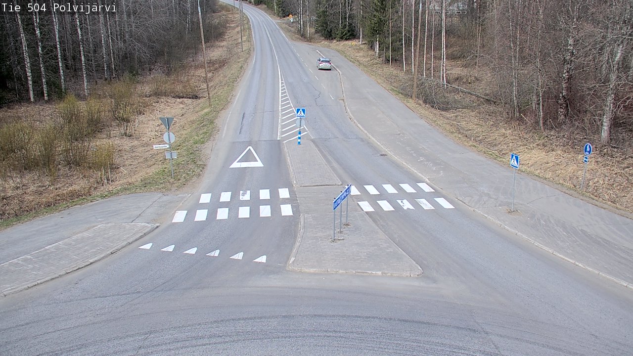 Weather Camera Image Väg 504 Polvijärvi, Polvijärvi, Pohjois-Karjala