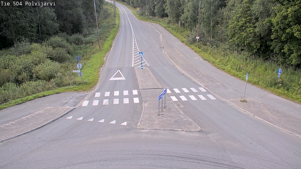 Weather Camera Image Väg 504 Polvijärvi, Polvijärvi, Pohjois-Karjala