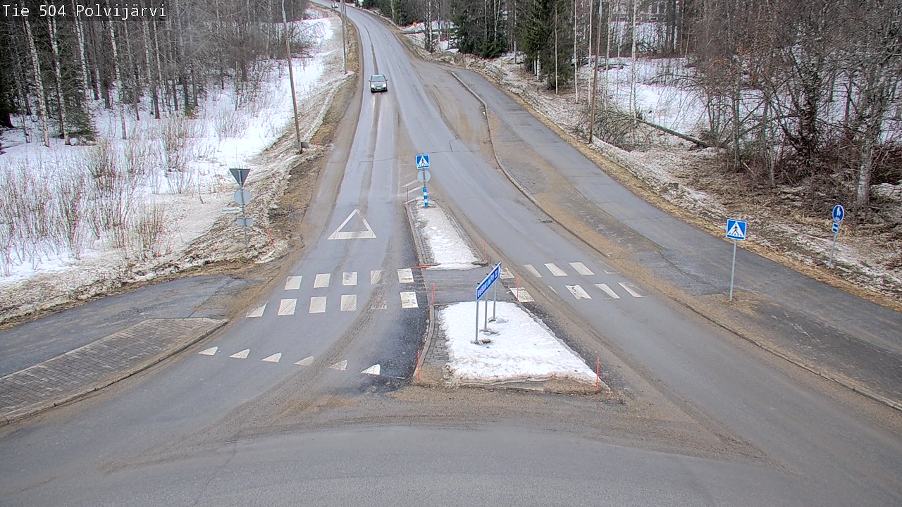 Weather Camera Image Väg 504 Polvijärvi, Polvijärvi, Pohjois-Karjala