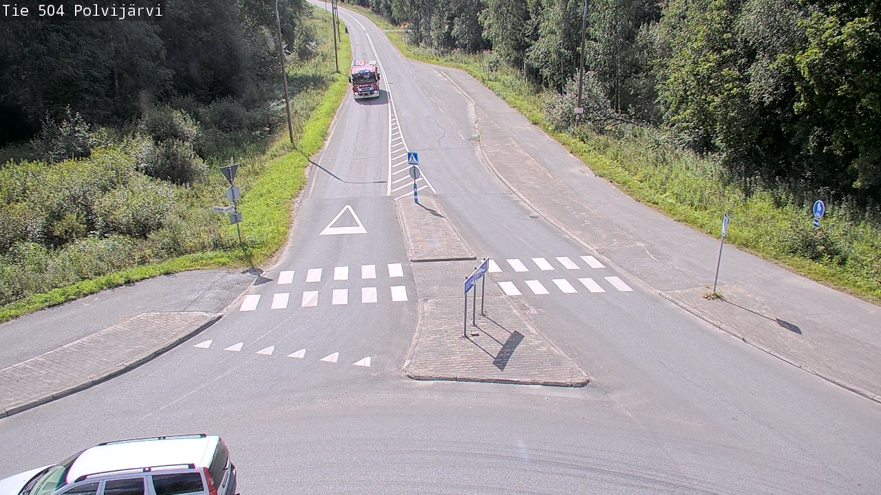 Weather Camera Image Väg 504 Polvijärvi, Polvijärvi, Pohjois-Karjala
