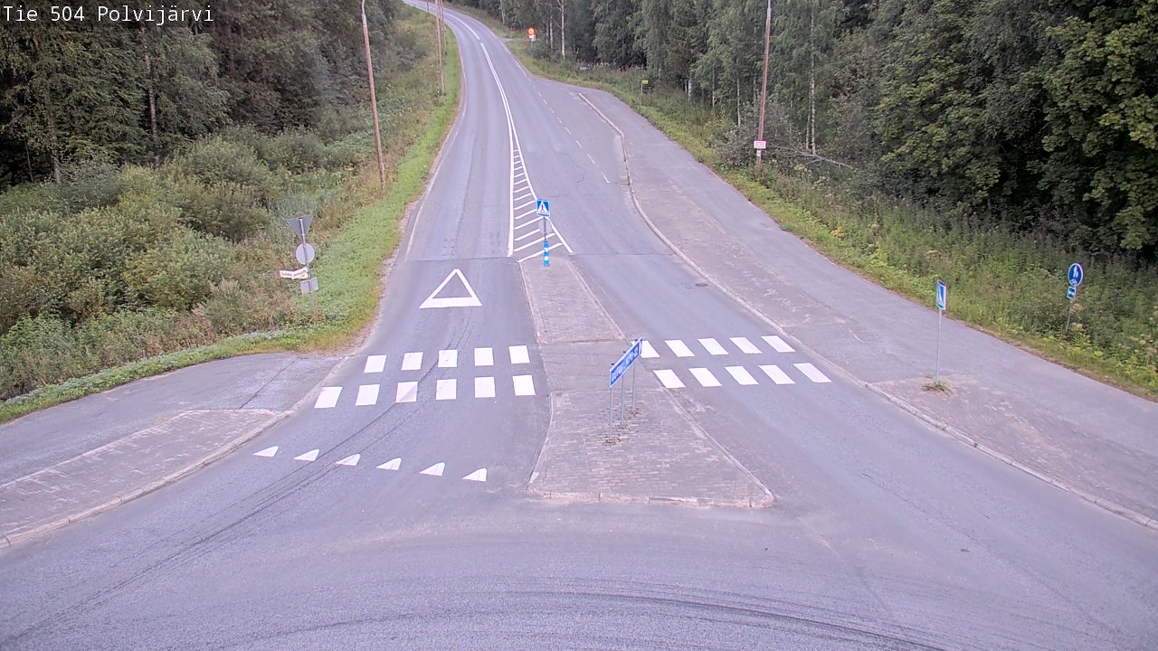 Weather Camera Image Väg 504 Polvijärvi, Polvijärvi, Pohjois-Karjala