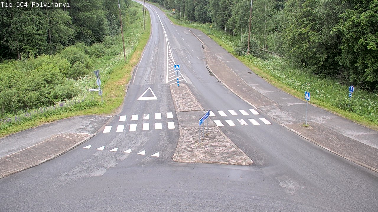 Weather Camera Image Road 504 Polvijärvi, Polvijärvi, Pohjois-Karjala