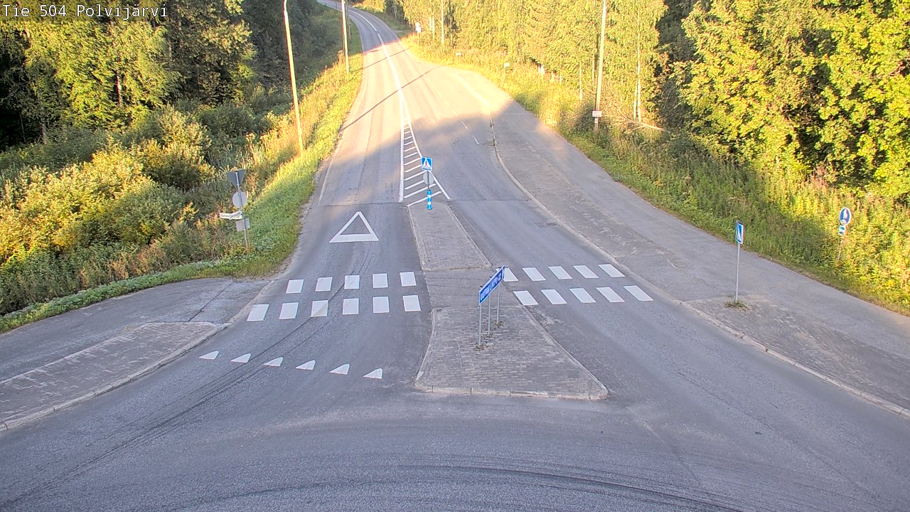 Weather Camera Image Väg 504 Polvijärvi, Polvijärvi, Pohjois-Karjala