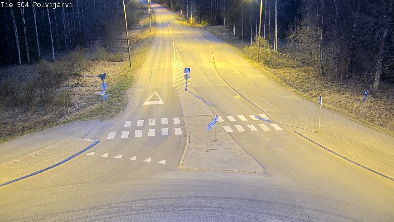 Weather Camera Image Väg 504 Polvijärvi, Polvijärvi, Pohjois-Karjala