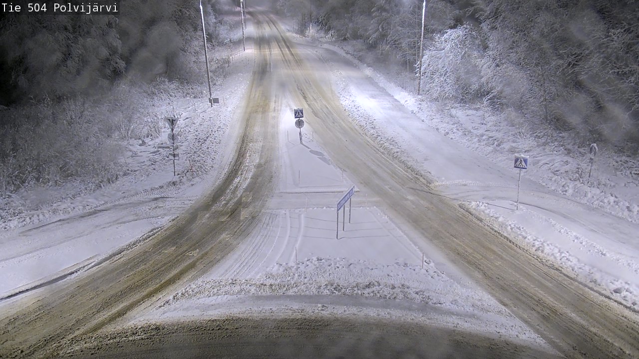 Weather Camera Image Väg 504 Polvijärvi, Polvijärvi, Pohjois-Karjala