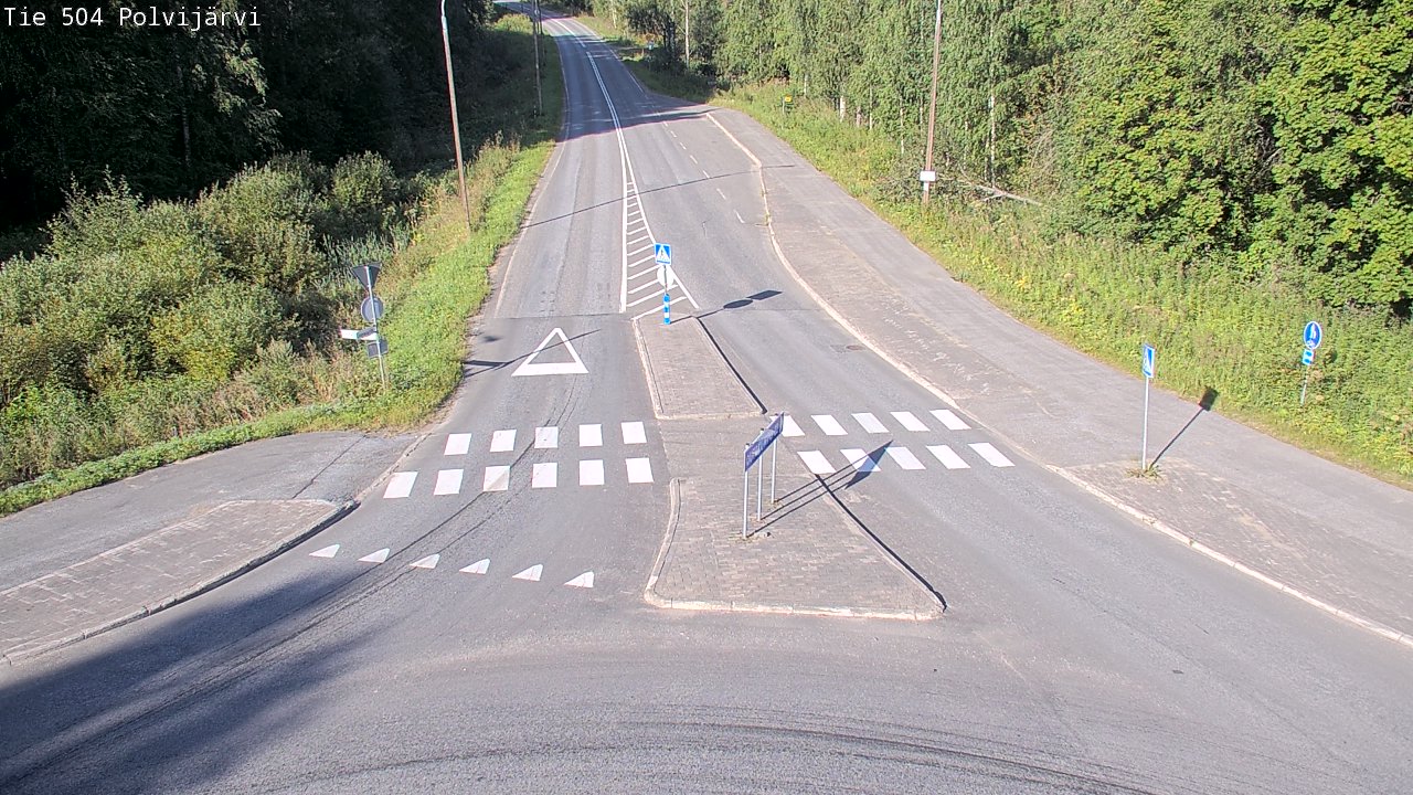 Weather Camera Image Väg 504 Polvijärvi, Polvijärvi, Pohjois-Karjala
