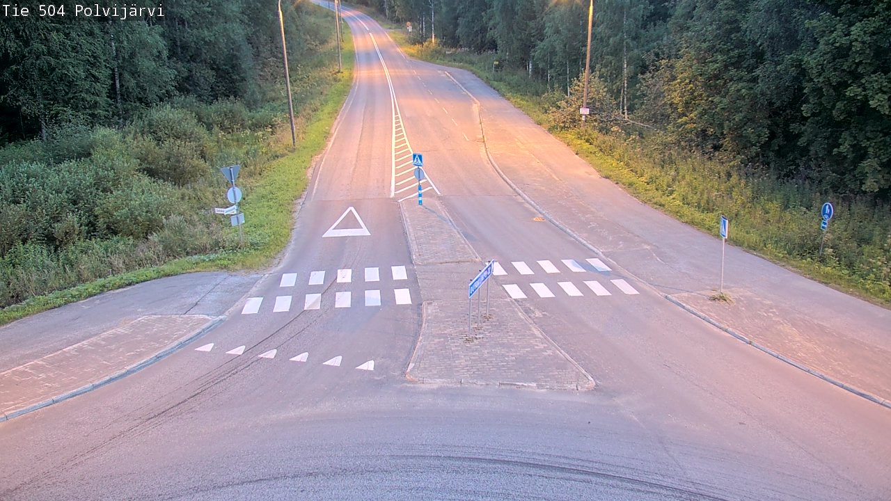 Weather Camera Image Väg 504 Polvijärvi, Polvijärvi, Pohjois-Karjala