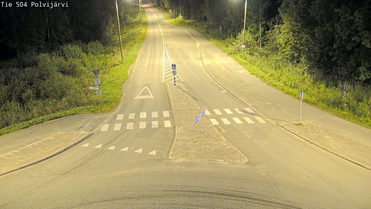Weather Camera Image Väg 504 Polvijärvi, Polvijärvi, Pohjois-Karjala