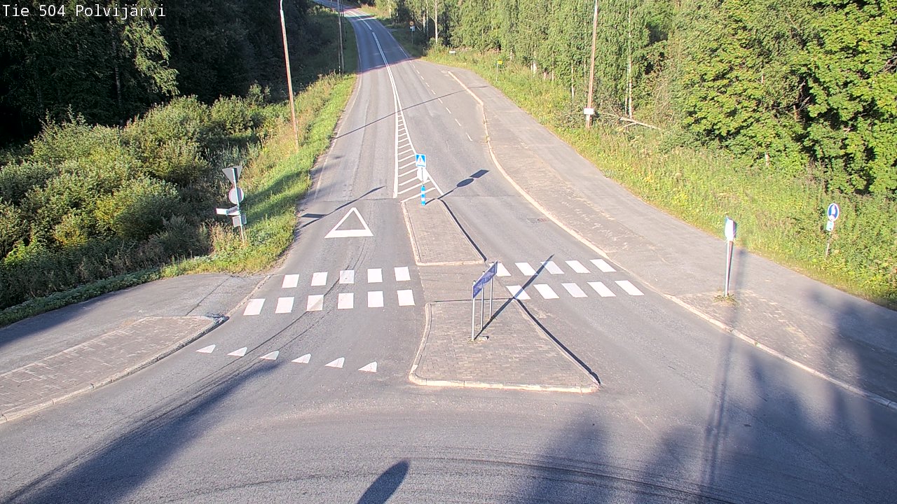 Weather Camera Image Väg 504 Polvijärvi, Polvijärvi, Pohjois-Karjala