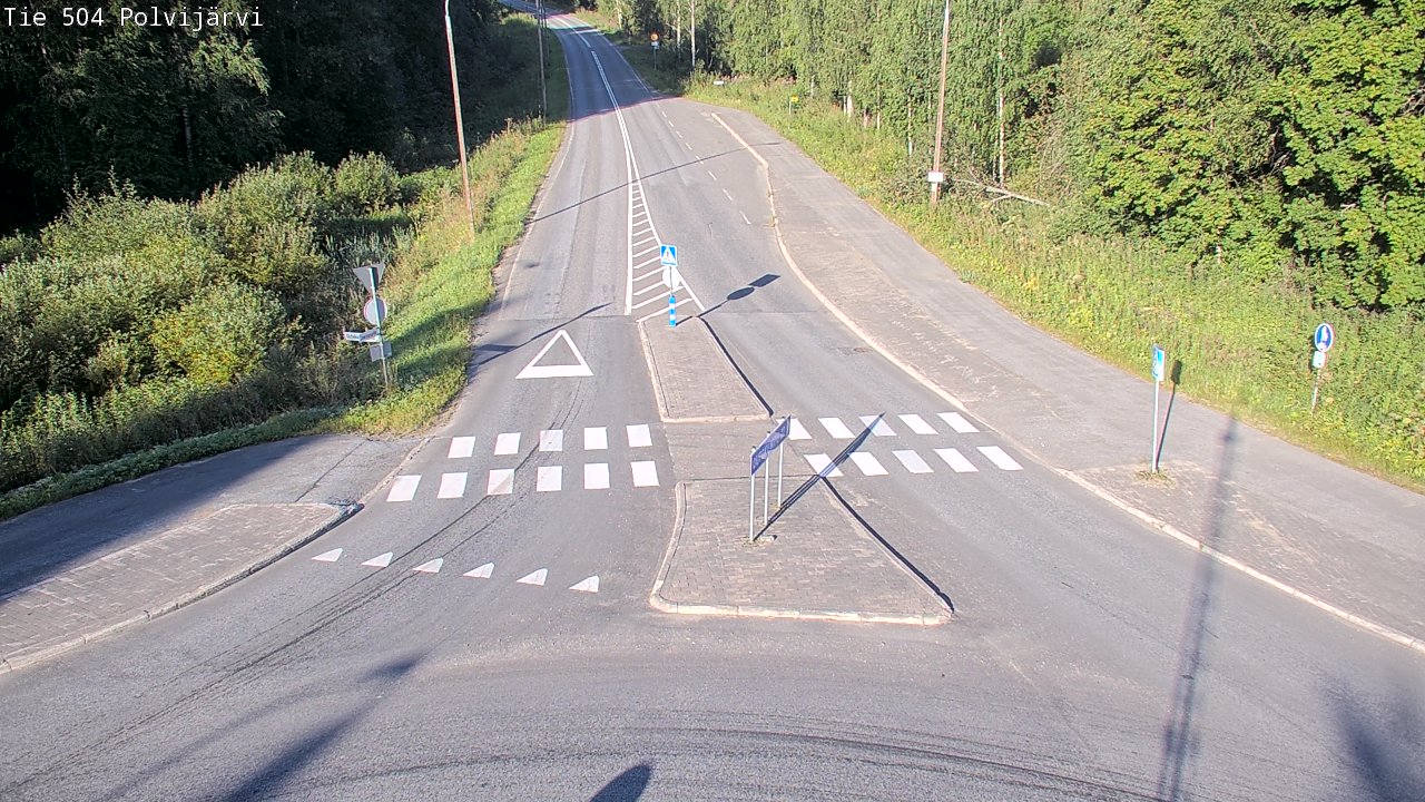 Weather Camera Image Väg 504 Polvijärvi, Polvijärvi, Pohjois-Karjala