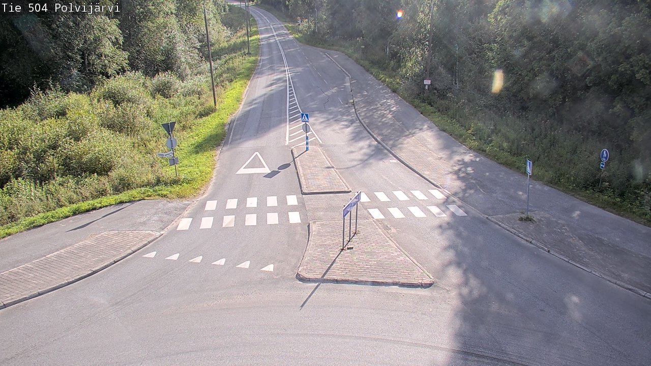 Weather Camera Image Väg 504 Polvijärvi, Polvijärvi, Pohjois-Karjala