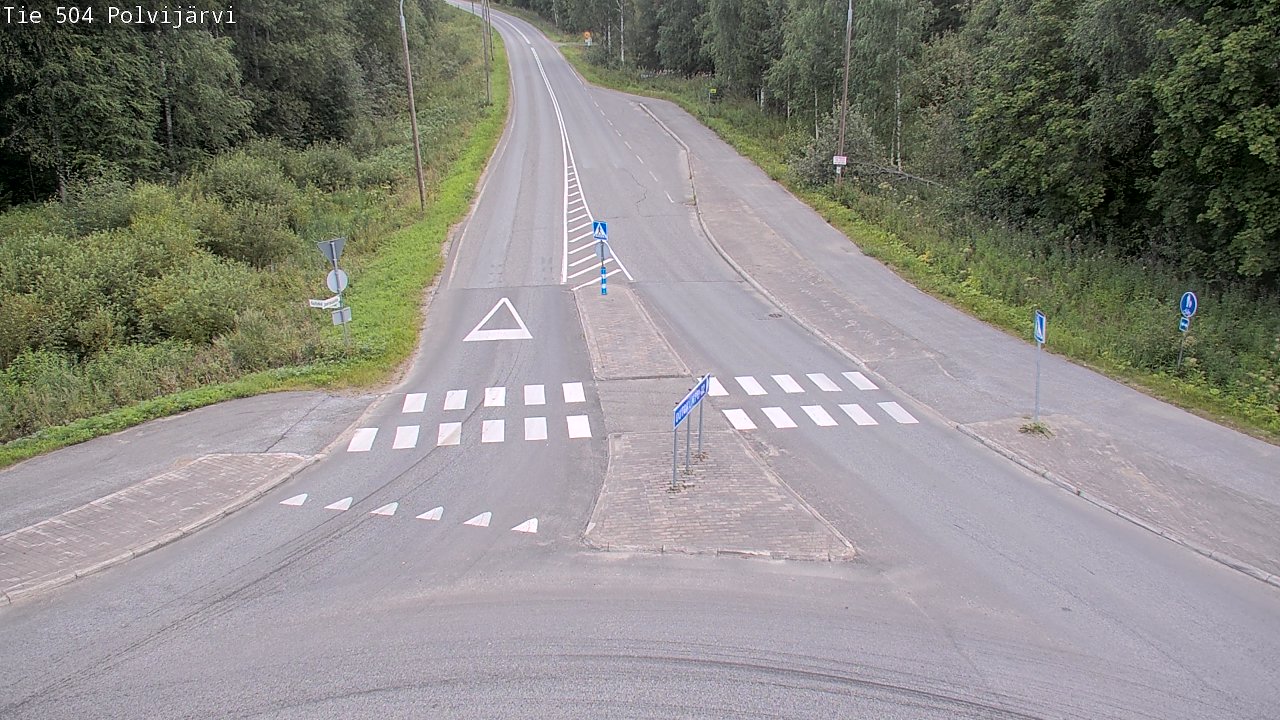 Weather Camera Image Väg 504 Polvijärvi, Polvijärvi, Pohjois-Karjala