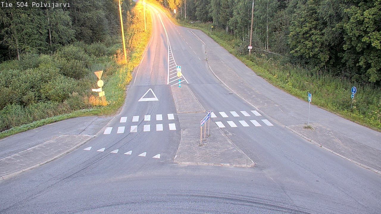 Weather Camera Image Väg 504 Polvijärvi, Polvijärvi, Pohjois-Karjala