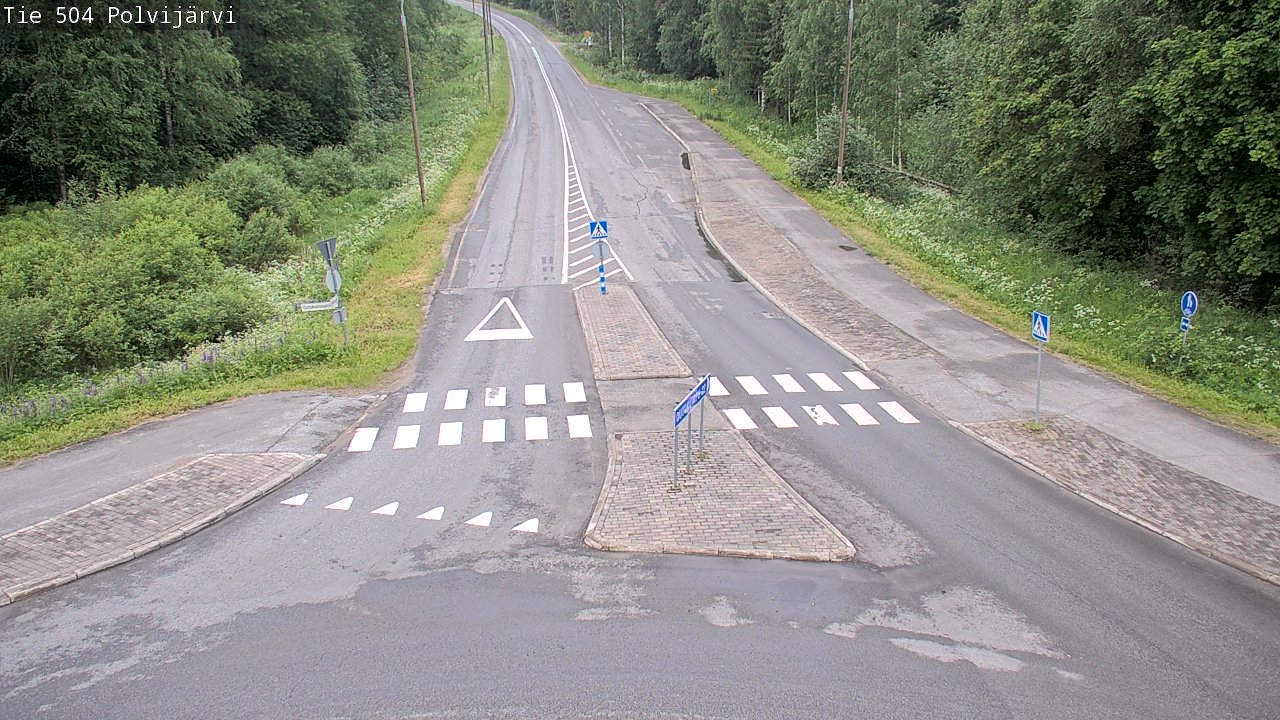 Weather Camera Image Road 504 Polvijärvi, Polvijärvi, Pohjois-Karjala