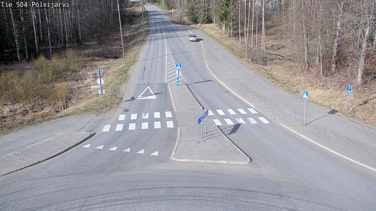 Weather Camera Image Väg 504 Polvijärvi, Polvijärvi, Pohjois-Karjala